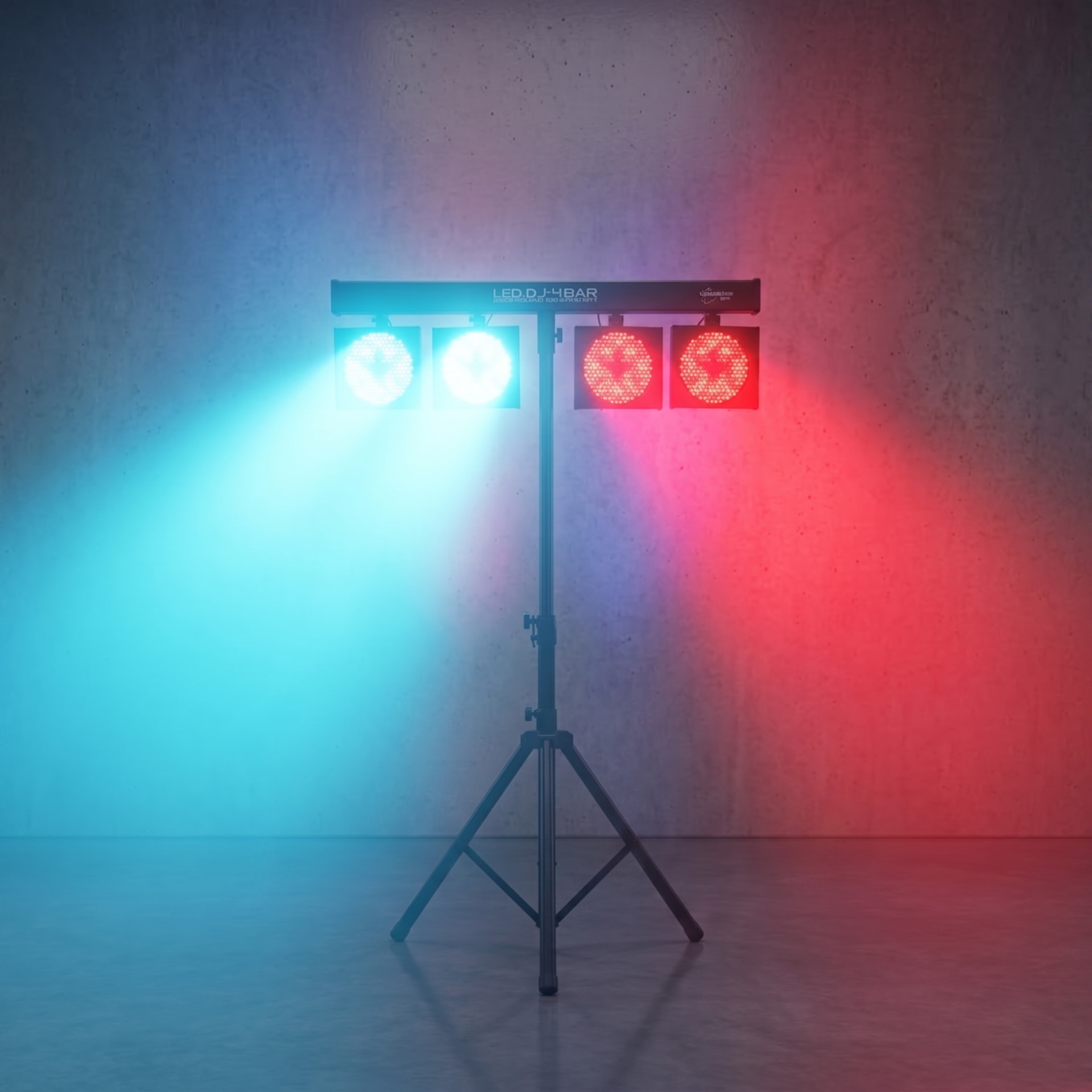 JB Systems LED DJ-Bar lichtset met blauwe en rode lichteffecten
